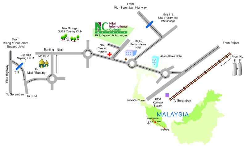 Nilai Map location map
